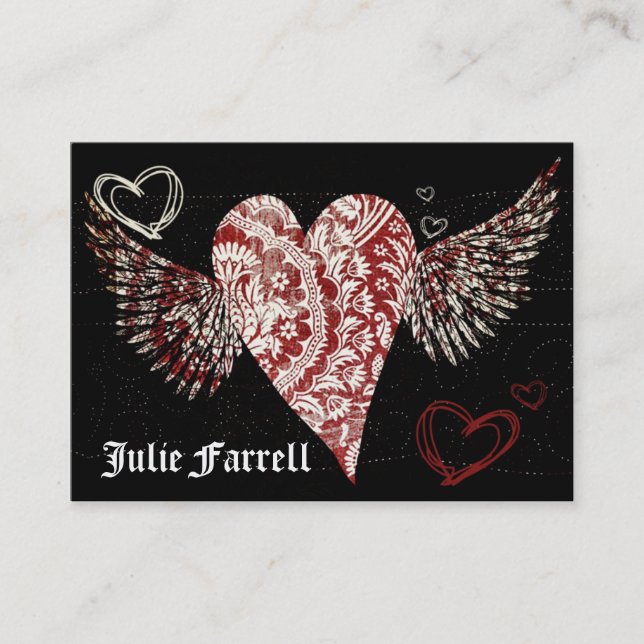 Illustrated Heart Artist Card (Front)