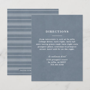 Illustrated Knot Directions Card - Blue Grey