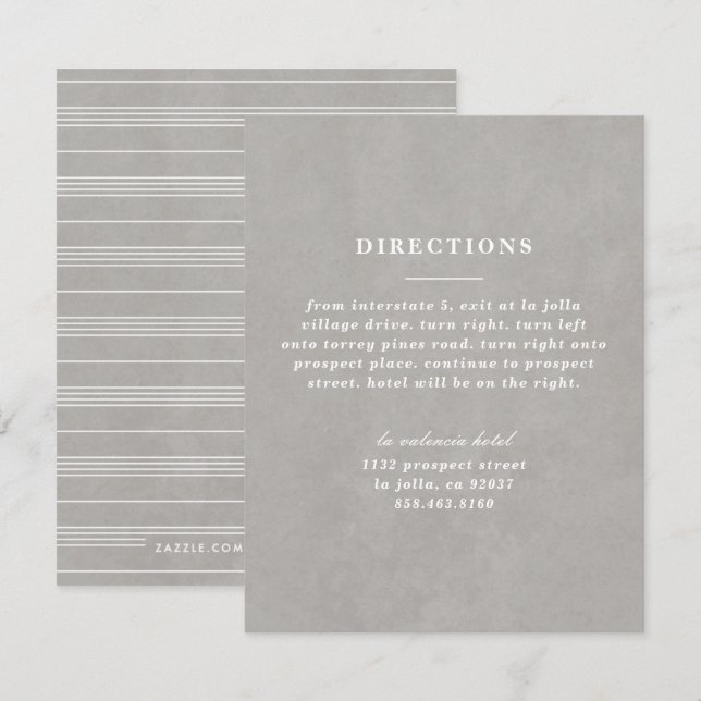 Illustrated Knot Directions Card - Grey (Front/Back)
