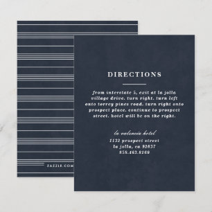 Illustrated Knot Directions Card - Navy