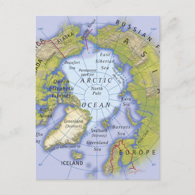 Illustrated Map 2 Postcard (Front)