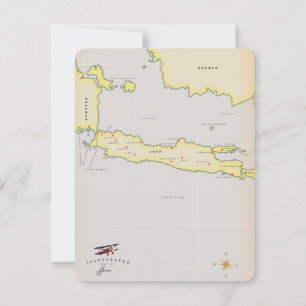 Illustrated map of Java.