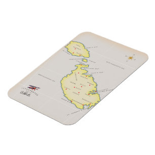 Illustrated map of Malta Magnet
