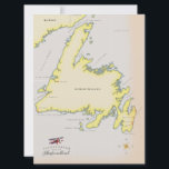 Illustrated map of Newfoundland.<br><div class="desc">Beautiful illustrated map of Newfoundland and islands in the region.</div>
