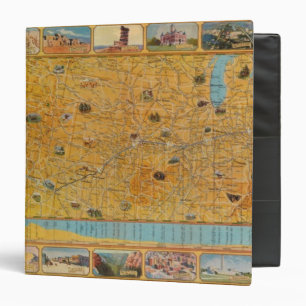 Illustrated Map of US Airways Binder