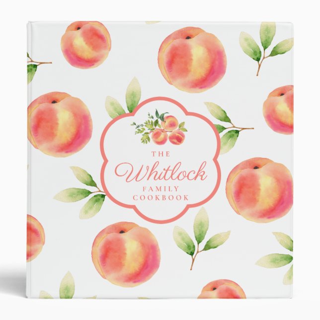 Illustrated Personalized Family Recipe Book Binder (Front)
