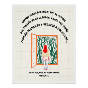 Illustrated Poster Future Aesthetic Emotional Esca