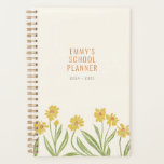 Illustrated Pretty Yellow Wildflowers Planner<br><div class="desc">This spiral bound notebook planner features a cream cover with textural and illustrated yellow wildflower stems and modern, pared down text that is easy to personalize. Don't forget to edit the "return if found" text on the back cover just in case your planner gets lost.</div>