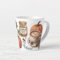 Illustrated Pumpkin Spice Mugs