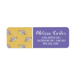 Illustrated Snails and Swirls Pattern