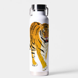 Illustrated Tiger Water Bottle