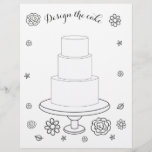 Illustrated Wedding Activity Cake Colouring Page<br><div class="desc">Illustrated Wedding Activity Cake Colouring Page.  Cute for kids at the wedding,  or use it as a bridal shower ice breaker game!</div>