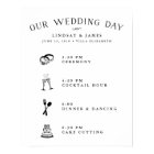 Illustrated Wedding Day Schedule