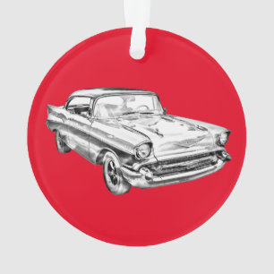 Illustration 1957 classique de voiture de Bel Air