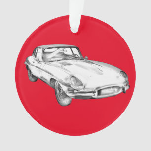Illustration 1964 antique de voiture de sport de