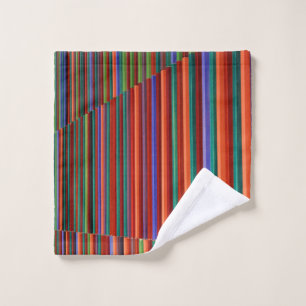 Illustration à rayures multicolores