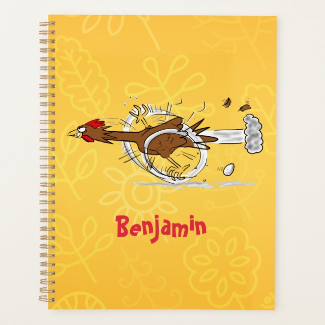 Illustration amusante de poulet cool (Devant)