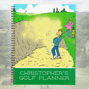 Illustration amusante des golfeurs jouant au golf.