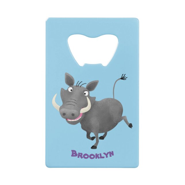 Illustration amusante d'un cochon de phacochère af (Devant)