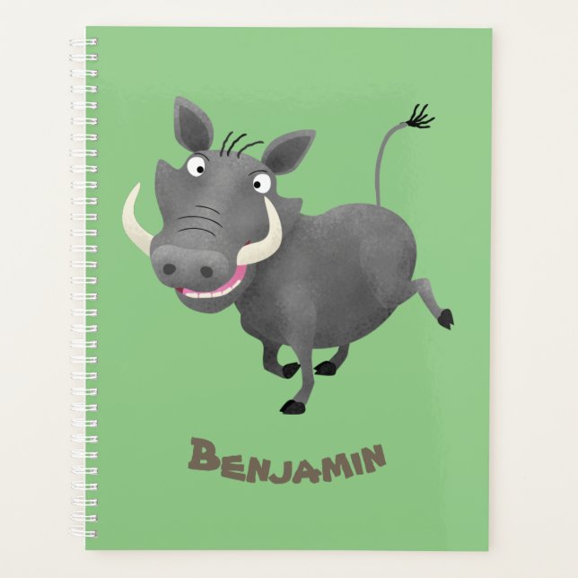 Illustration amusante d'un cochon de phacochère af (Devant)
