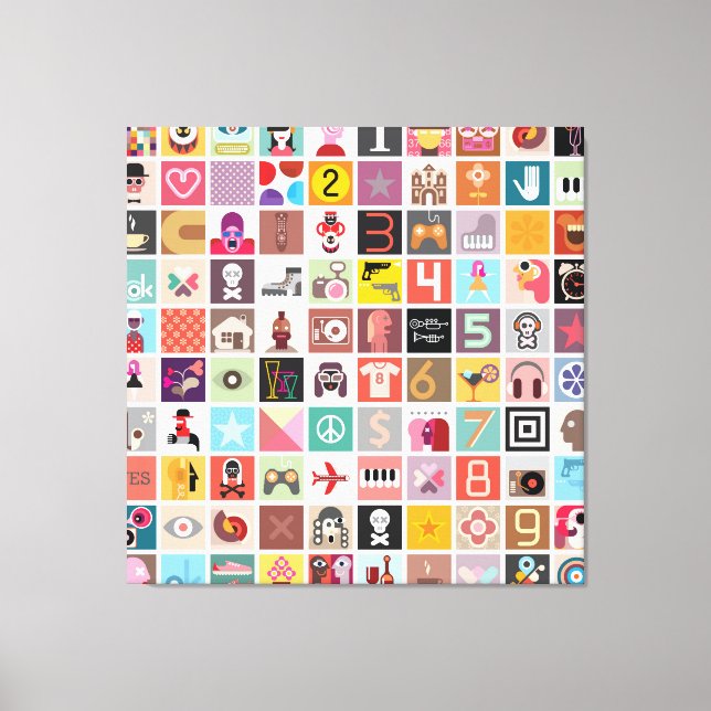 Illustration Art Collage Canvas Print (Front)