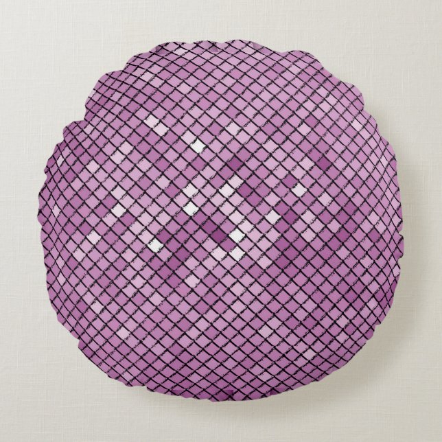 Illustration background carbon with a frame of dif round pillow (Front)