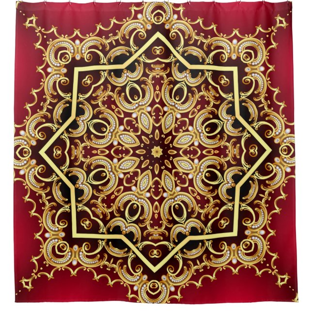illustration background frame with pearl and gold( (Front)