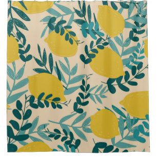 illustration. background lemons and leaves