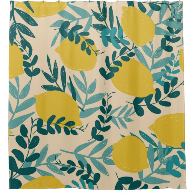 illustration. background lemons and leaves (Front)