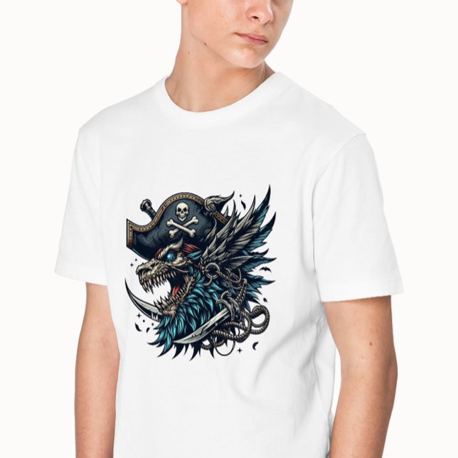 Illustration Blue Dragon Pirate T-Shirt (Creator Uploaded)