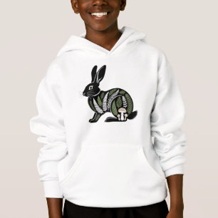 Illustration botanique de lapin de forêt en ligne 