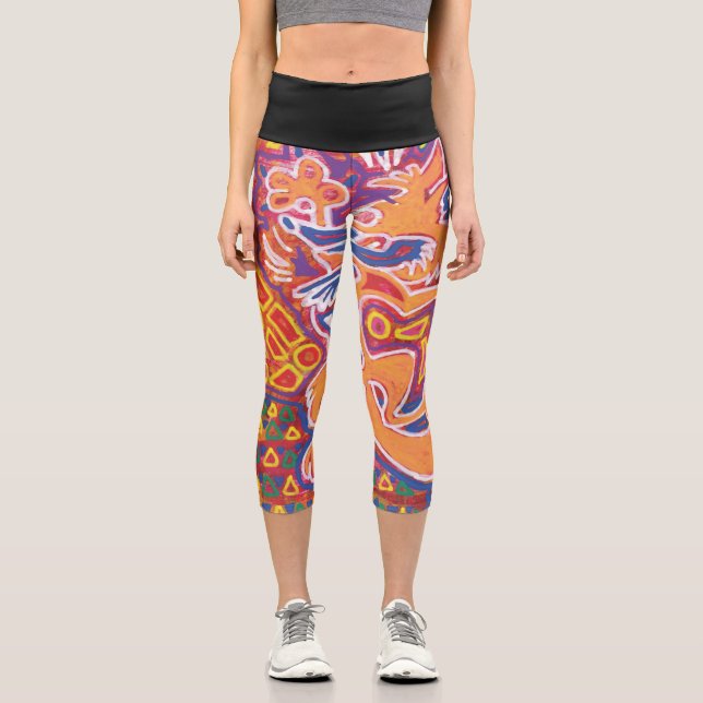 Illustration by Mola2 Capri Leggings (Front)