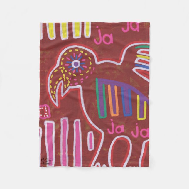 Illustration by Mola4 Fleece Blanket (Front)