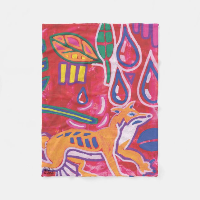 Illustration by Mola6 Fleece Blanket (Front)
