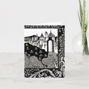 Illustration Carte pour notes-Vintage-Aubrey Beard