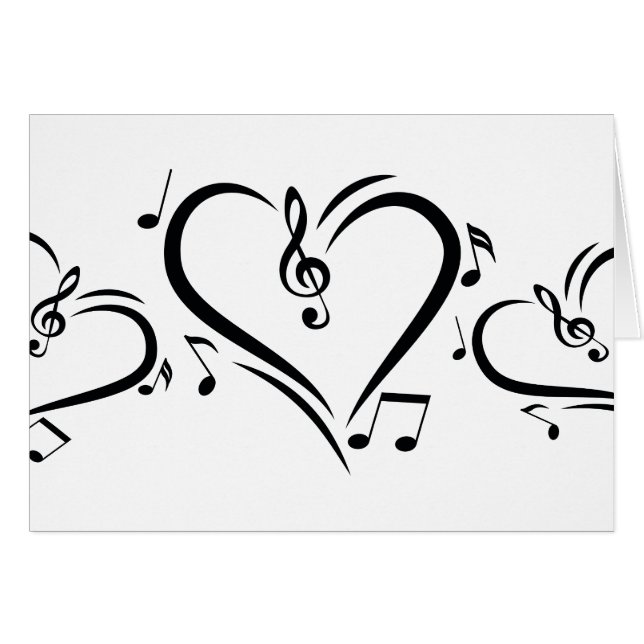 Illustration Clef Love Music (Front Horizontal)
