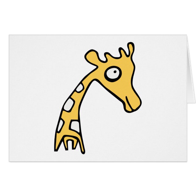 Illustration cool de girafe (Devant horizontal)