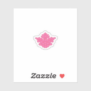 illustration couleur rose Autocollant Vinyl Coupé 