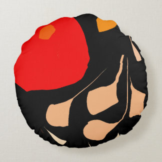 Illustration d'amour floral Coussin rond
