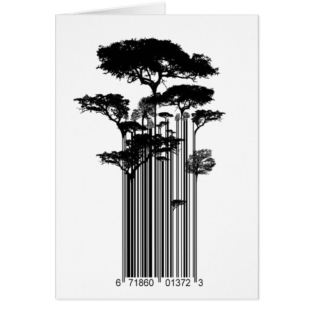 Illustration d'arbres de code barres de style de (Devant)