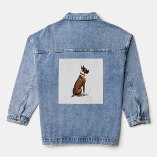 Illustration de Boxer Vintage vu de dos Brun W