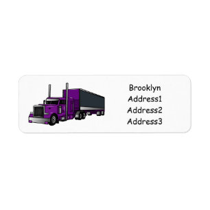 Illustration de camion semi-remorque