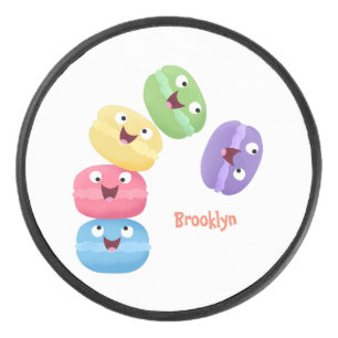 Illustration de caricature de macarons marrant mig