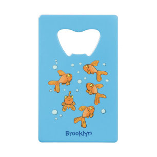 Illustration de caricature de poisson rouge orange