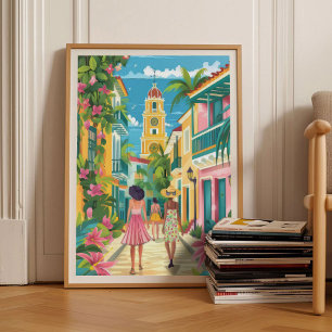 Illustration de Cartagena Colombie Impression de C