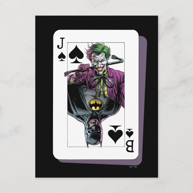 Illustration de carte à jouer Joker et Batman Spad (Devant)