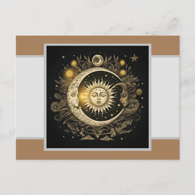 Illustration de carte postale céleste (Devant)