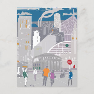 Illustration de carte postale Manchester