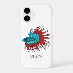 illustration de cartoon de poisson combattant crow