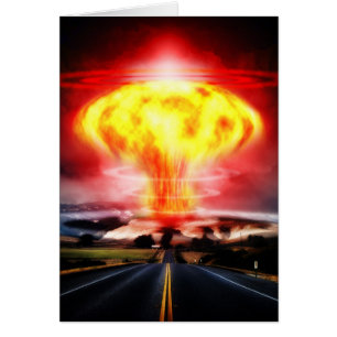 Illustration de champignon atomique d'explosion